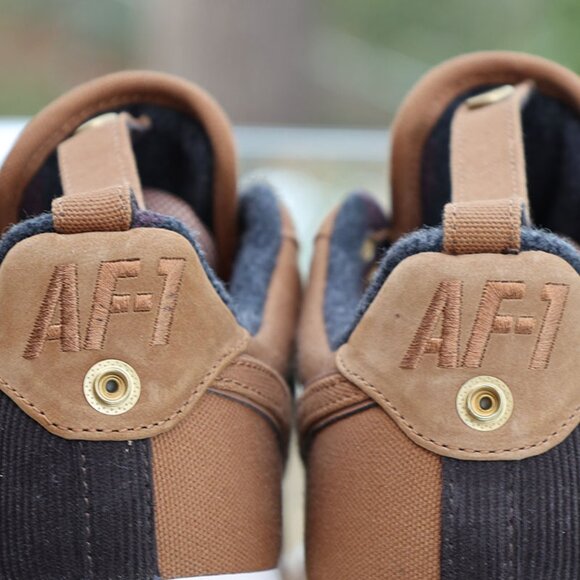 Nike Air Force 1 Low Carhartt WIP Ale Brown Men’s Size 9 AV4113-200 - Picture 12 of 16